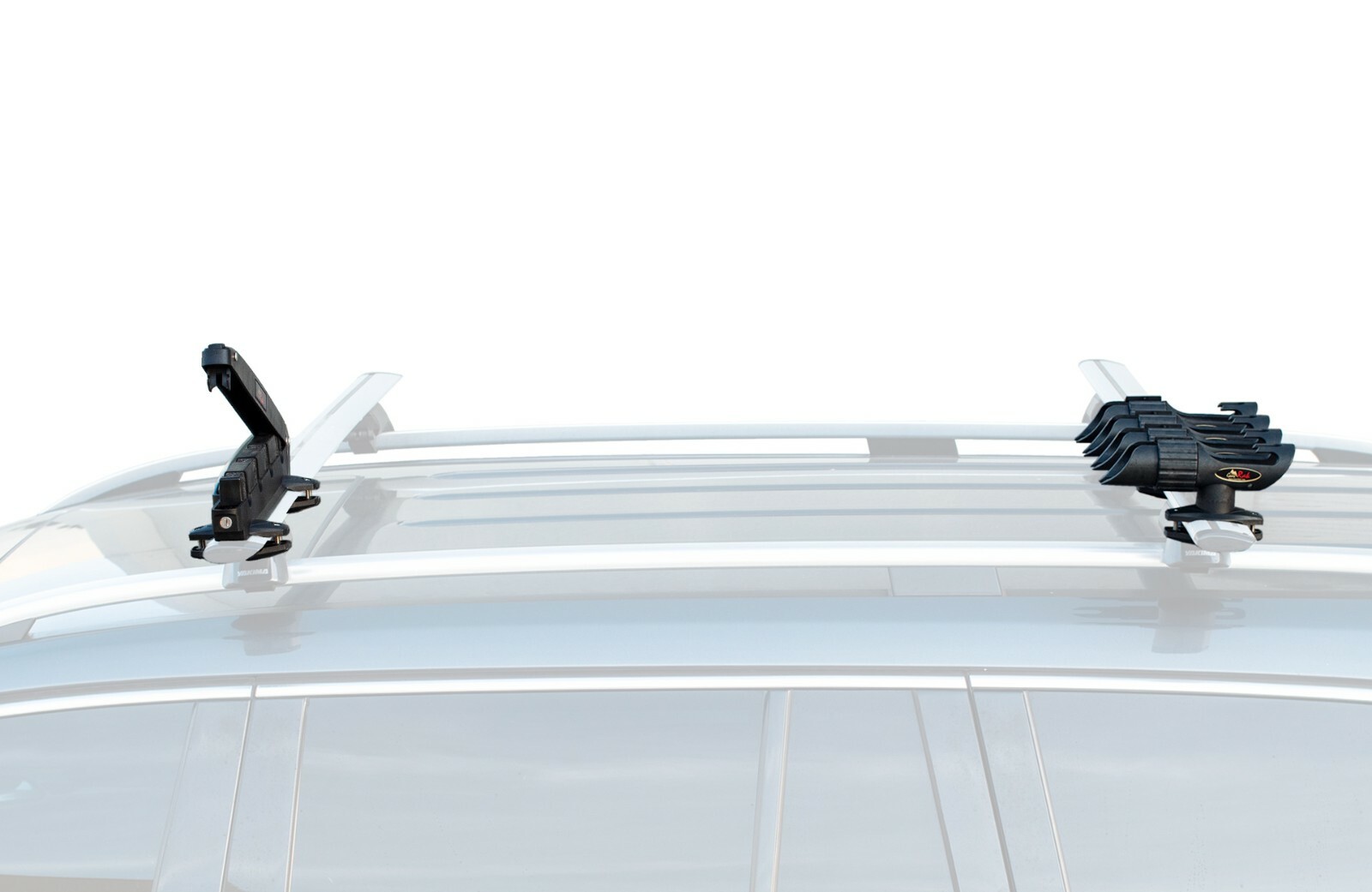 Up-Right Car / SUV Roof Rack Fishing Rod Transportation System 4 Rod Carrier