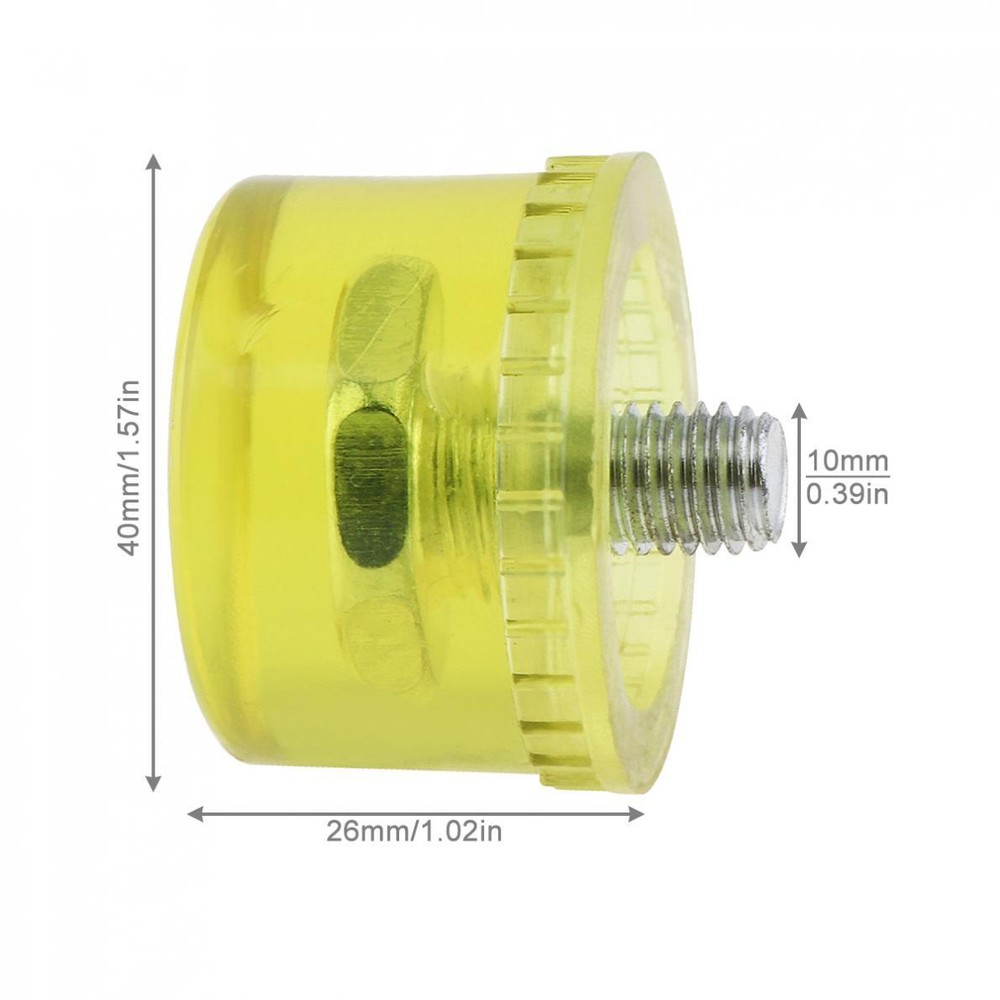40mm Rubber Hammer Head Replace 2pcs