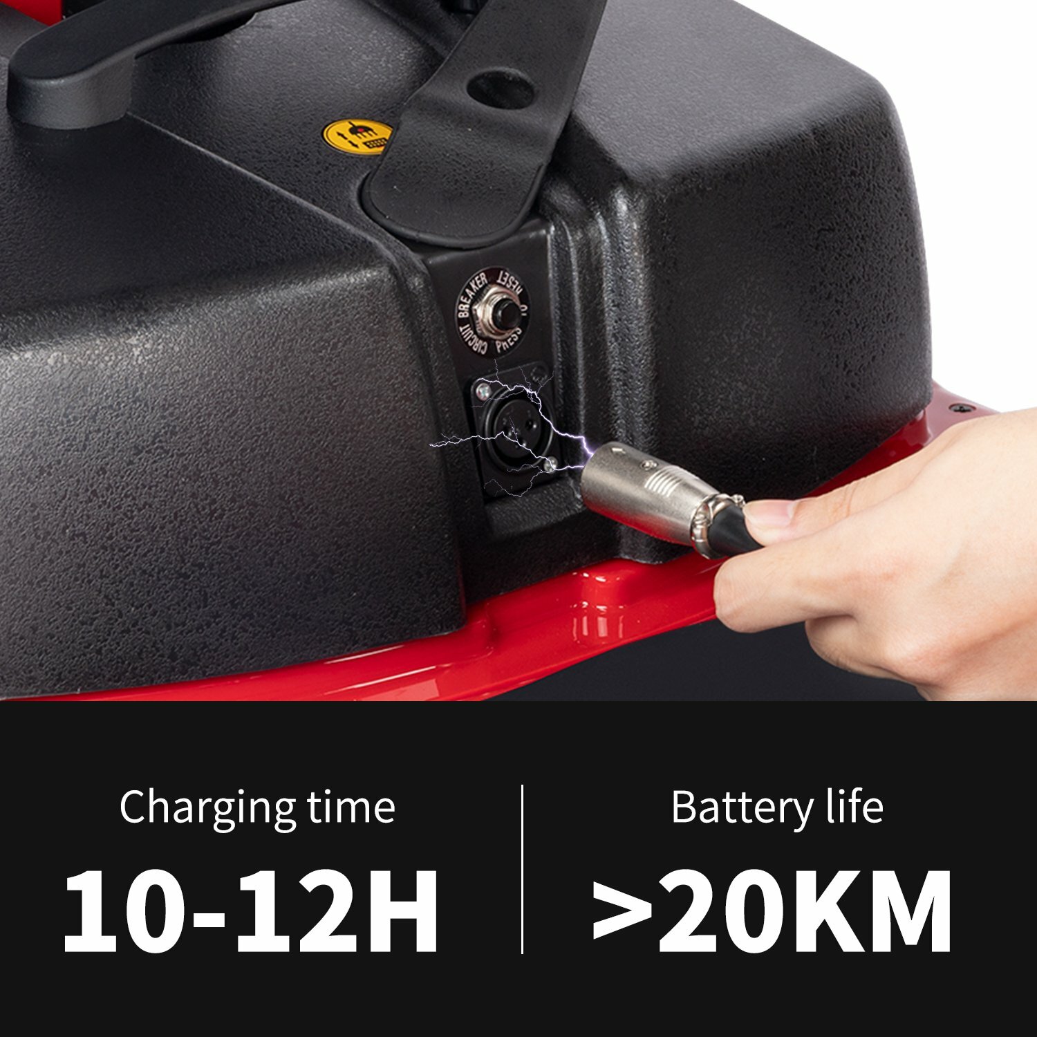 4 Wheels Mobility Scooter Power Wheel Chair Electric Device Compact for Travel