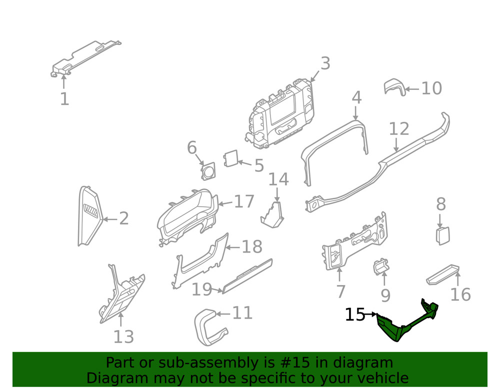 Genuine Ford Panel Instrument ML3Z-1504608-BB