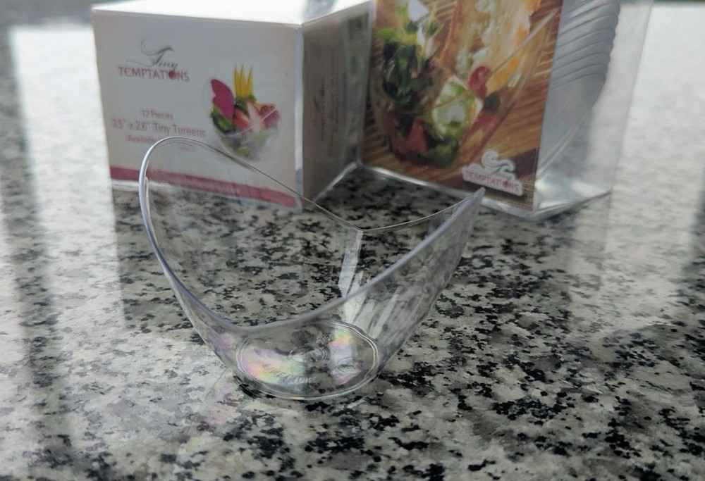 Plastic Catering Tiny Tureens 3.5”x2.6”
