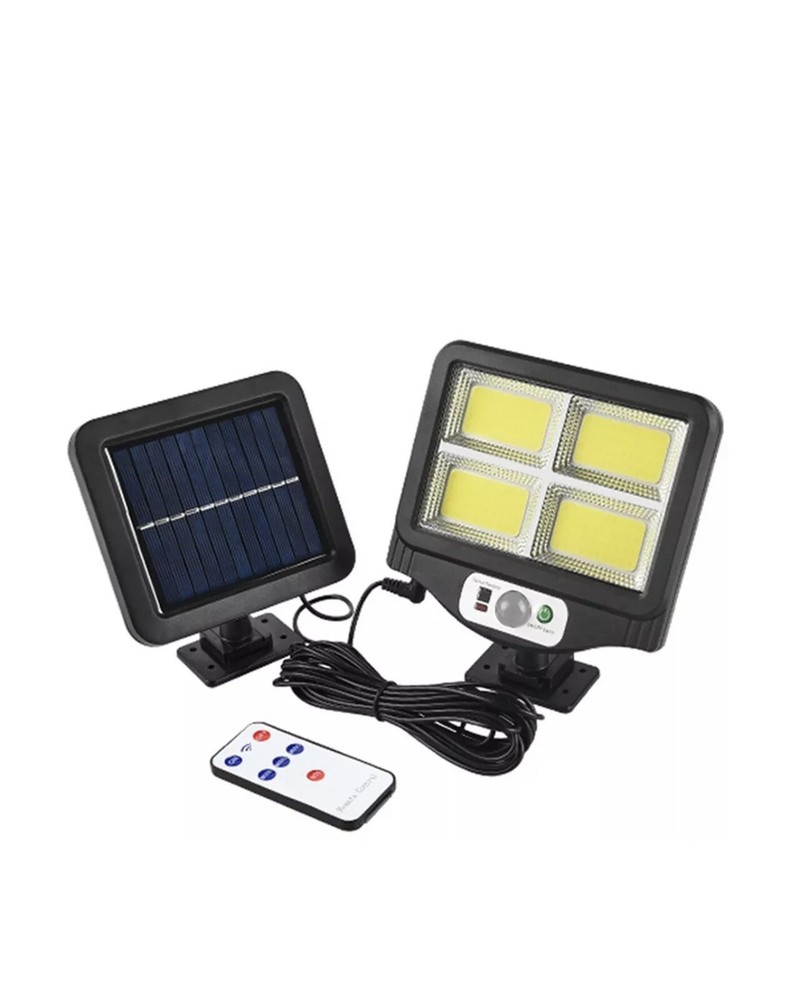 Solar Power LED Headlight with Motion Sensor Spotlight Panel 6500K