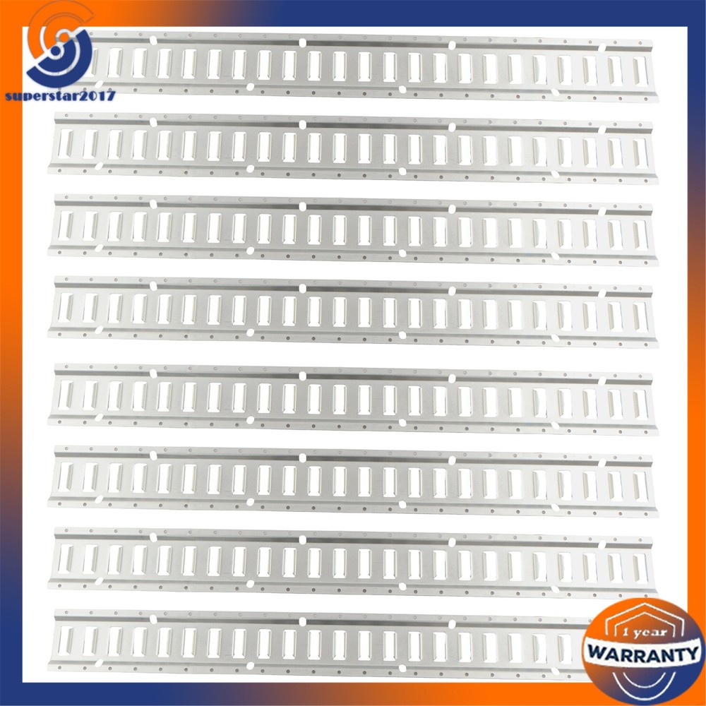 8 Pack 4' E Track Tie Down Rail Kit 2000 lbs Galvanized Steel For Vans Trailers