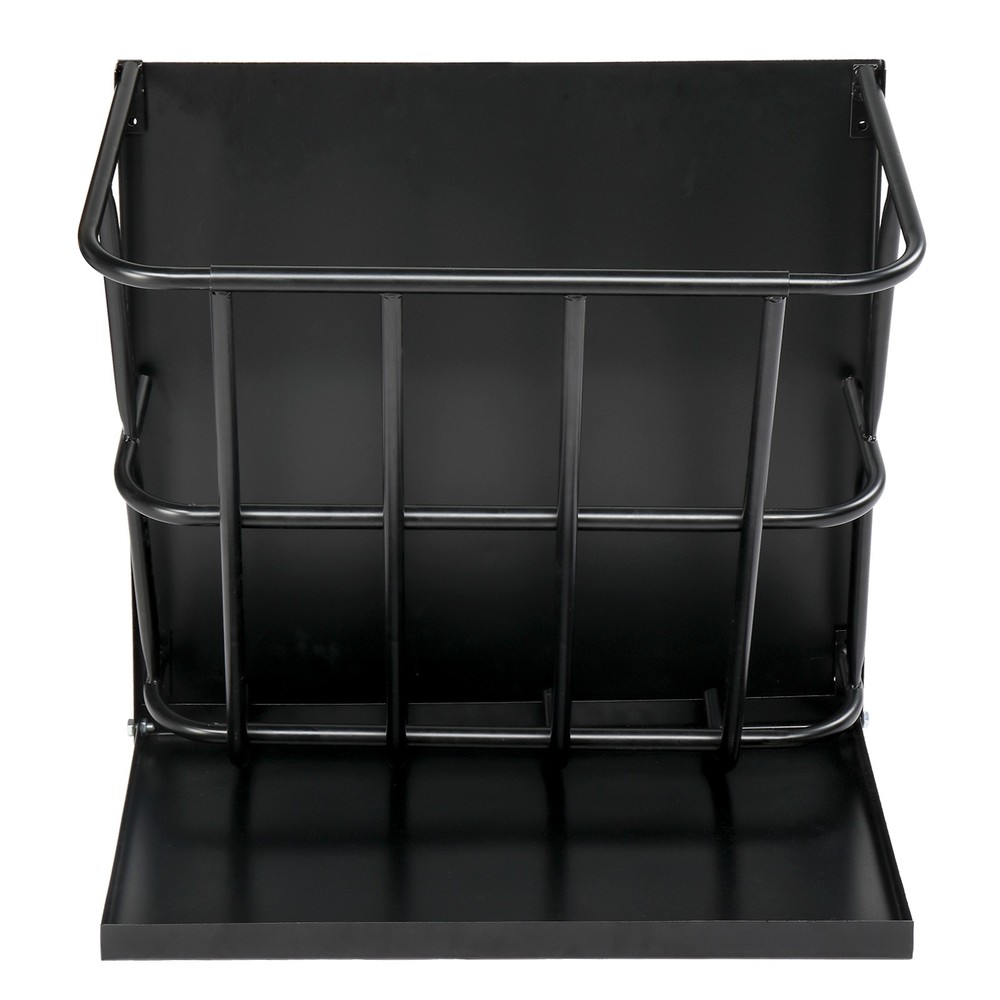 Large Capacity Hay Feeder with Detachable Grain Tray