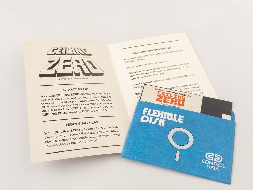 Ceiling Zero - Turnkey Software - 1981 / Apple II
