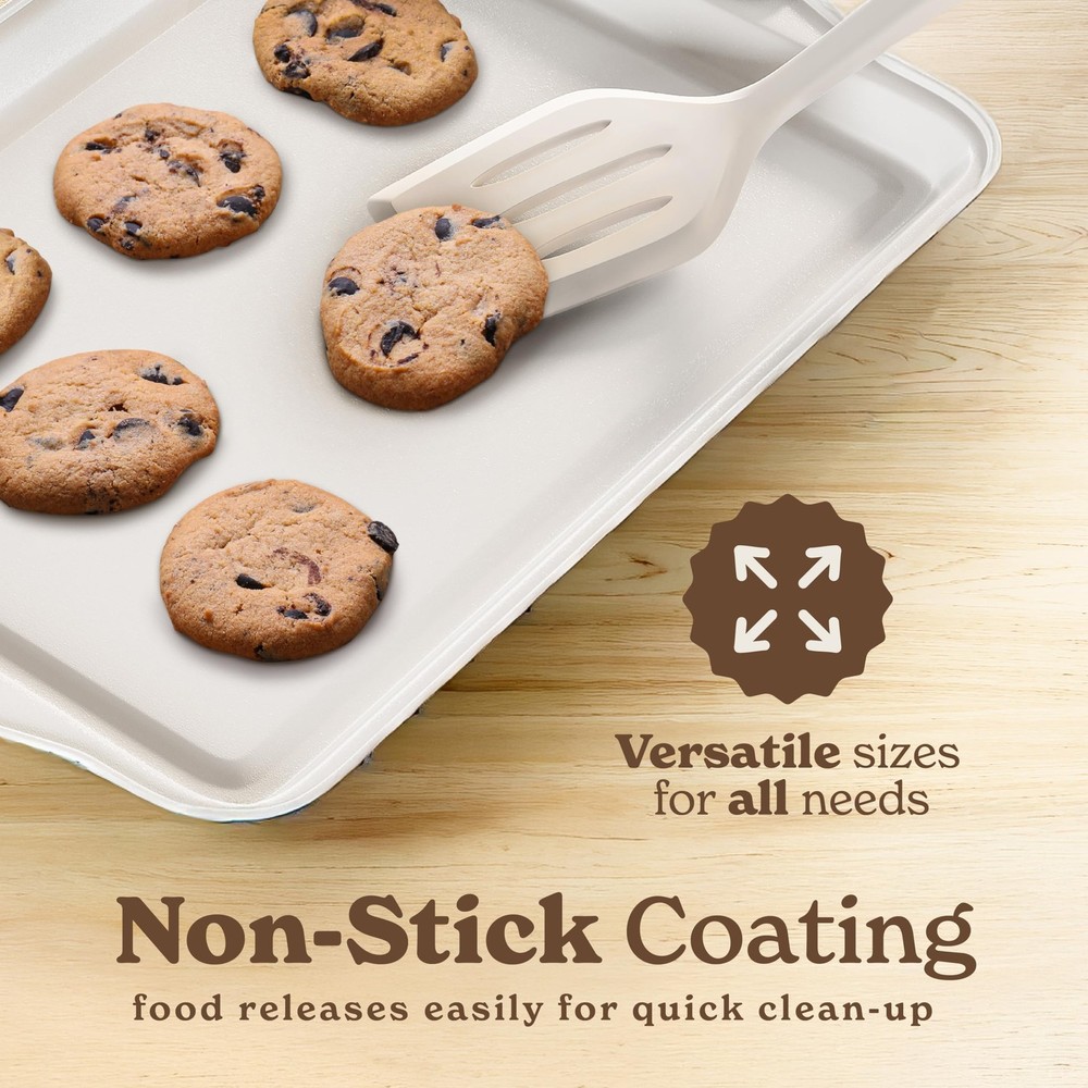 Country Kitchen Nonstick Stackable Bakeware Set - Durable, Easy 10 Pcs, Black