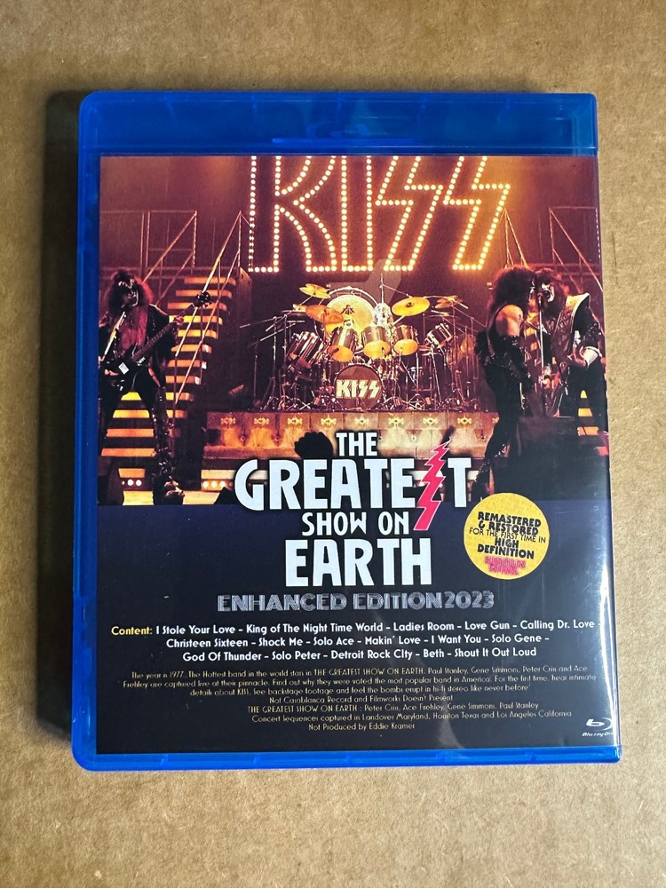 KISS - The Greatest Band on Earth 2023 Enhanced Blu-ray Live Ace Frehley
