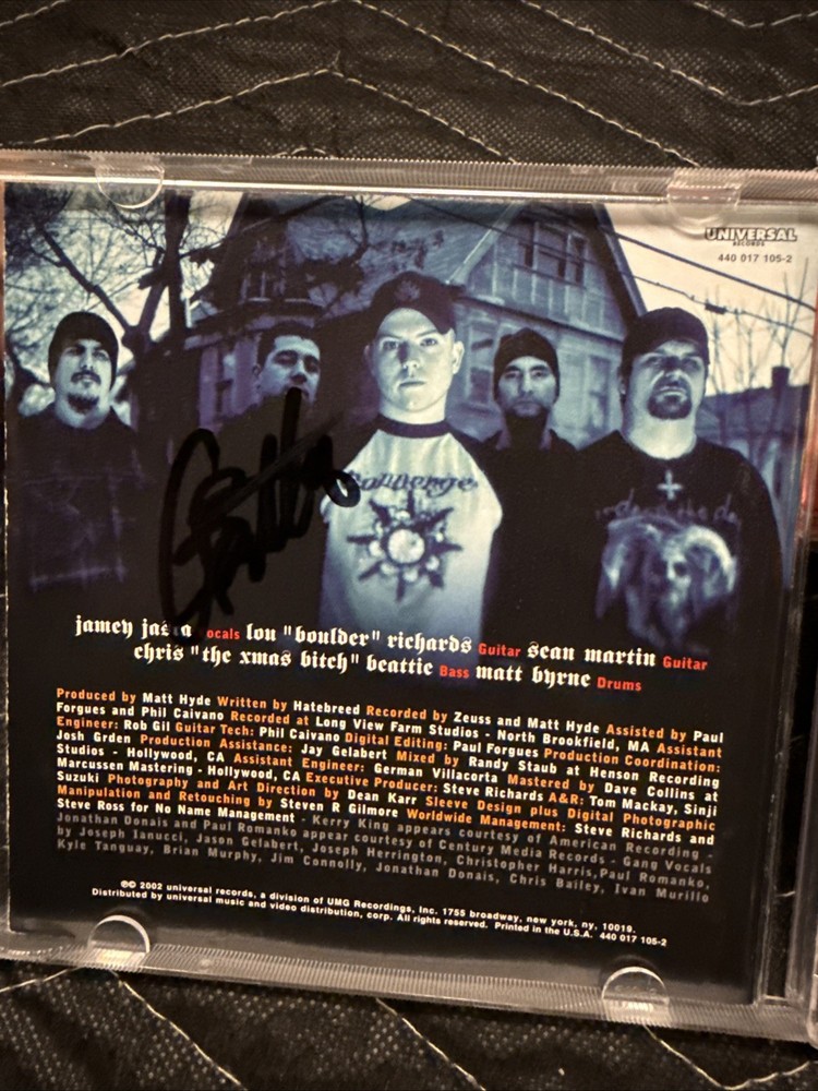 Hatebreed Autographed Perservance CD