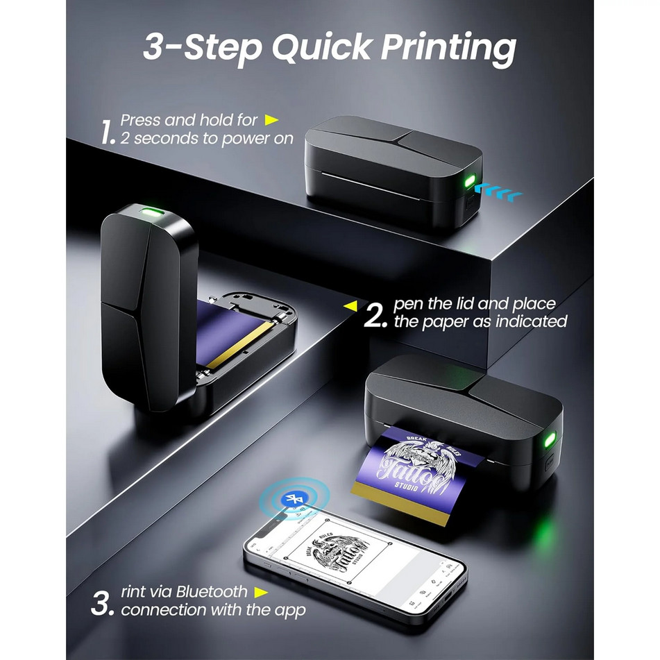 Phomemo TP32Tattoo Stencil Printer for Beginner, Mini Tattoo Printer, New 2 in 1
