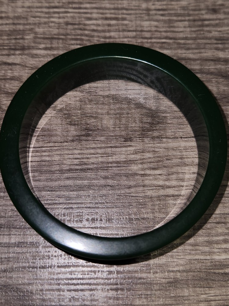 Vintage Marbled Green Bakelite Bangle Bracelet C3