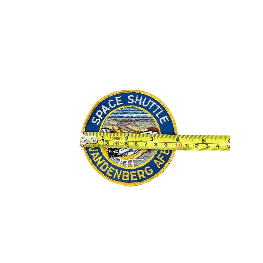 Vintage Vandenberg AFB Embroidered Space Shuttle 4" Patch VTG