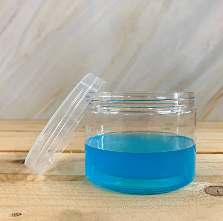 Solia Tornillo 9.3 oz. Clear Plastic Jar with Polypropylene Lid - 10/Case