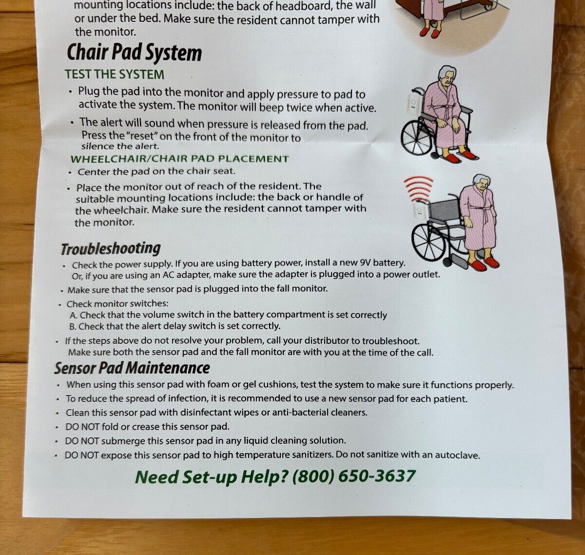 Bed/Chair Alarm Monitor TL-2100b, for Smart Caregiver Corded Pads and Mats - NEW