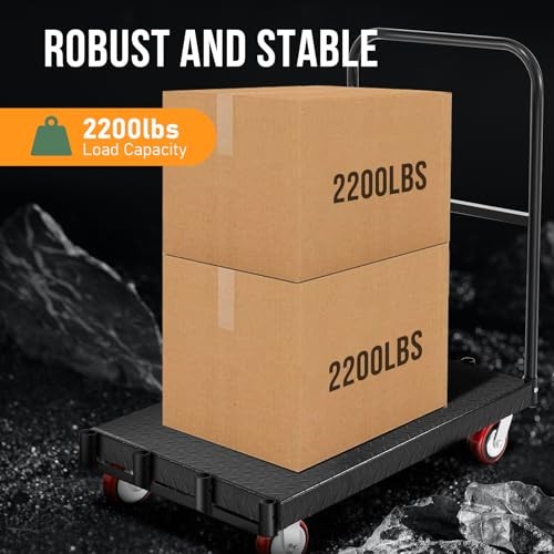 24″ x 37″ Heavy Duty Drywall Cart 2 in 1 Dolly Cart with Wheels 2200 LBS