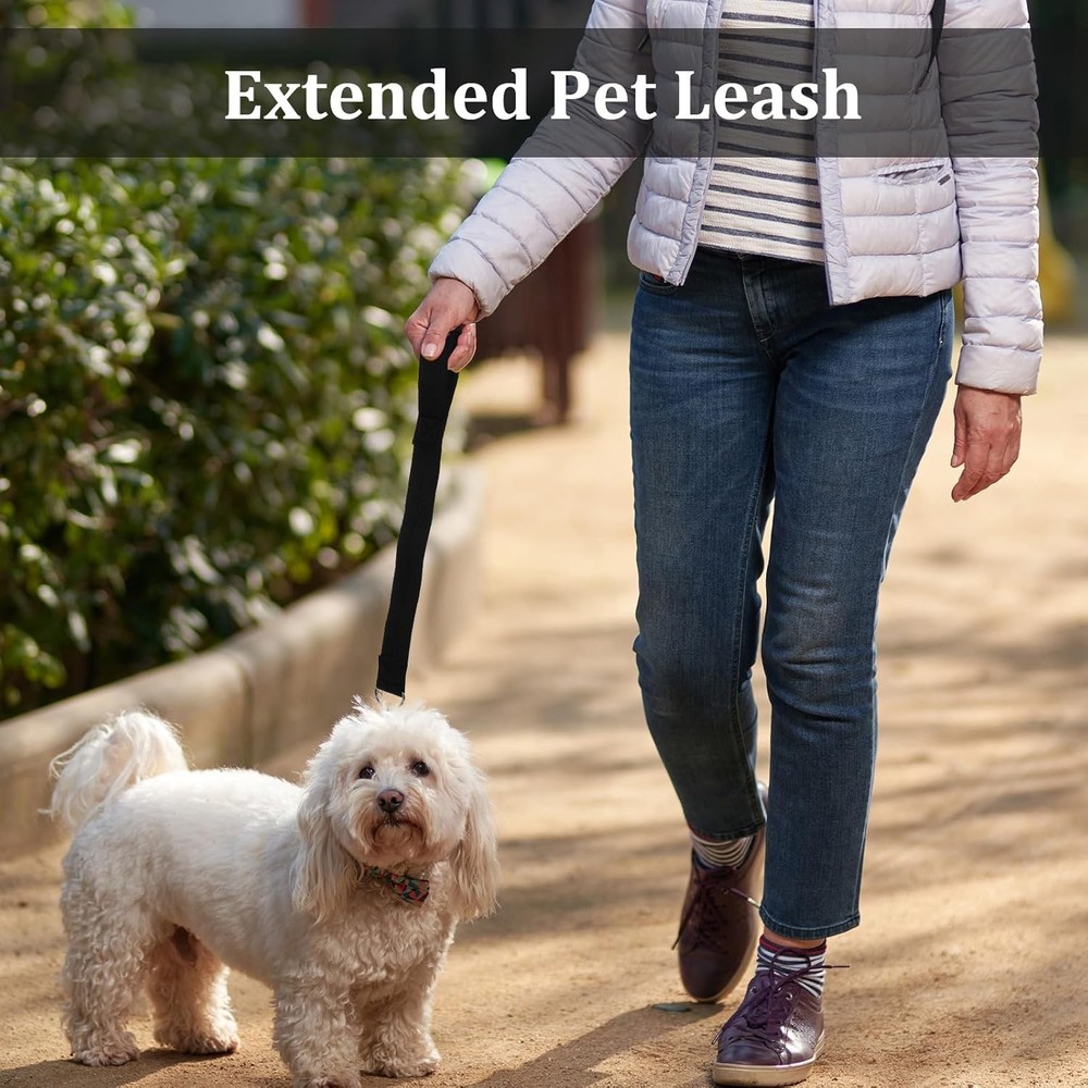 Safety Wrist Strap for Strollers & Dogs - Adjustable and Durable Black Leash