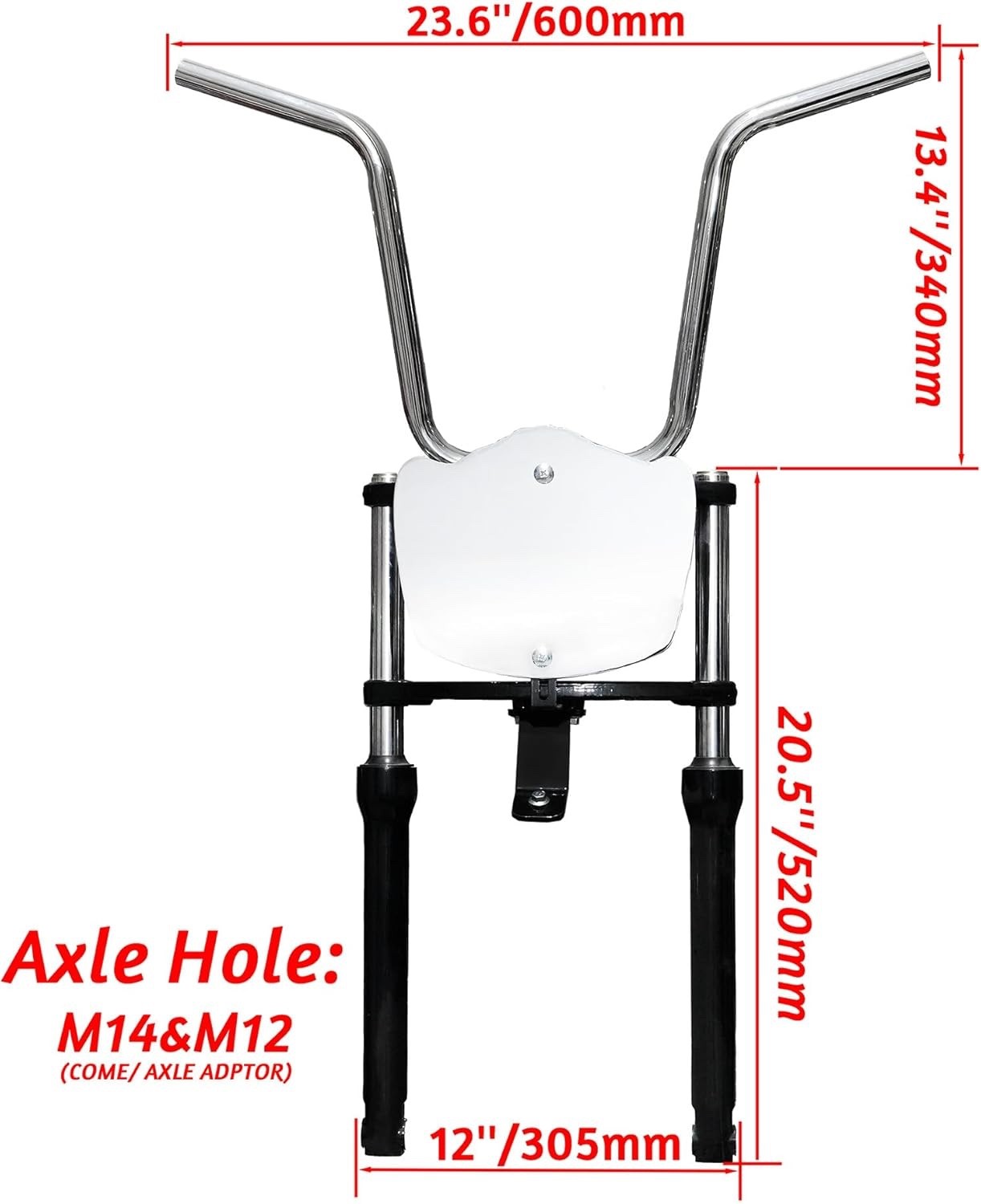 BLACK FRONT FORK SUSPENSION KIT FOR Coleman CT100U/100X B100 Mega moto MMB80 105