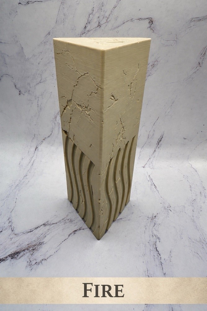 The Fifth Element – Complete 4 Element Stone Pillars Set - Cosplay Display