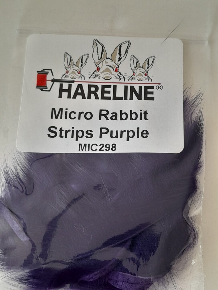 Hareline Micro Rabbit Strips All Colors Cut Thinner Than Regular 11in Long