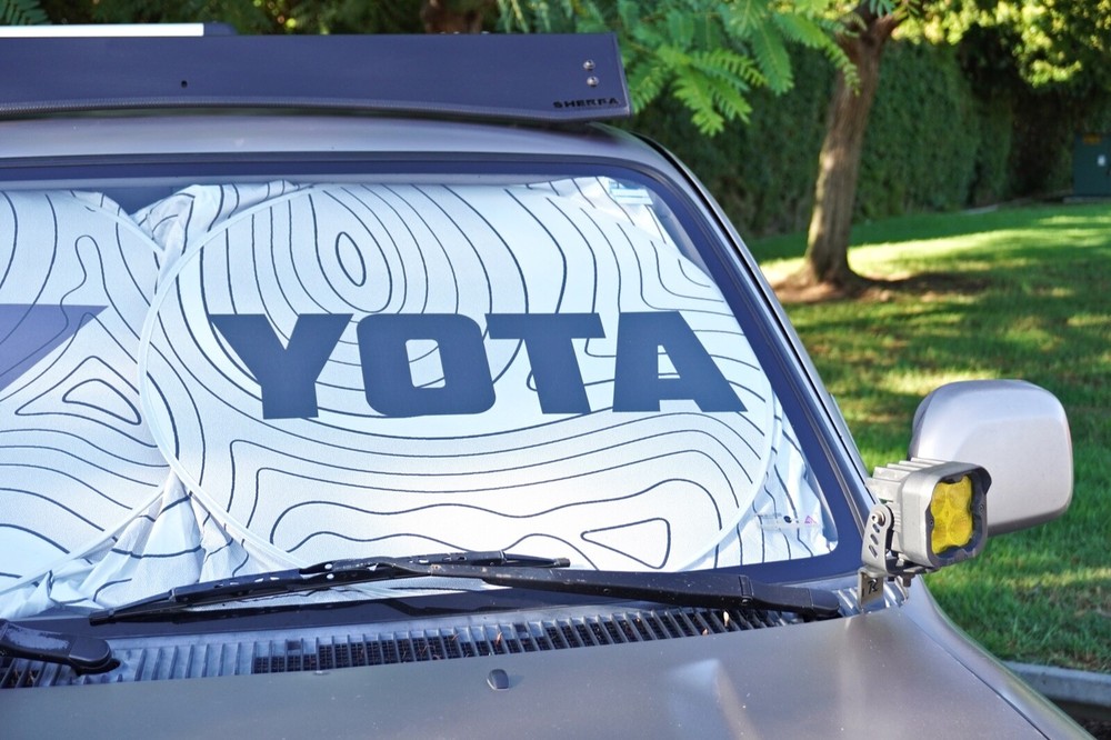 Fits 1996-2002 4Runner 3rd Gen Windshield Sun Shade Topographic Map UV Sun Visor