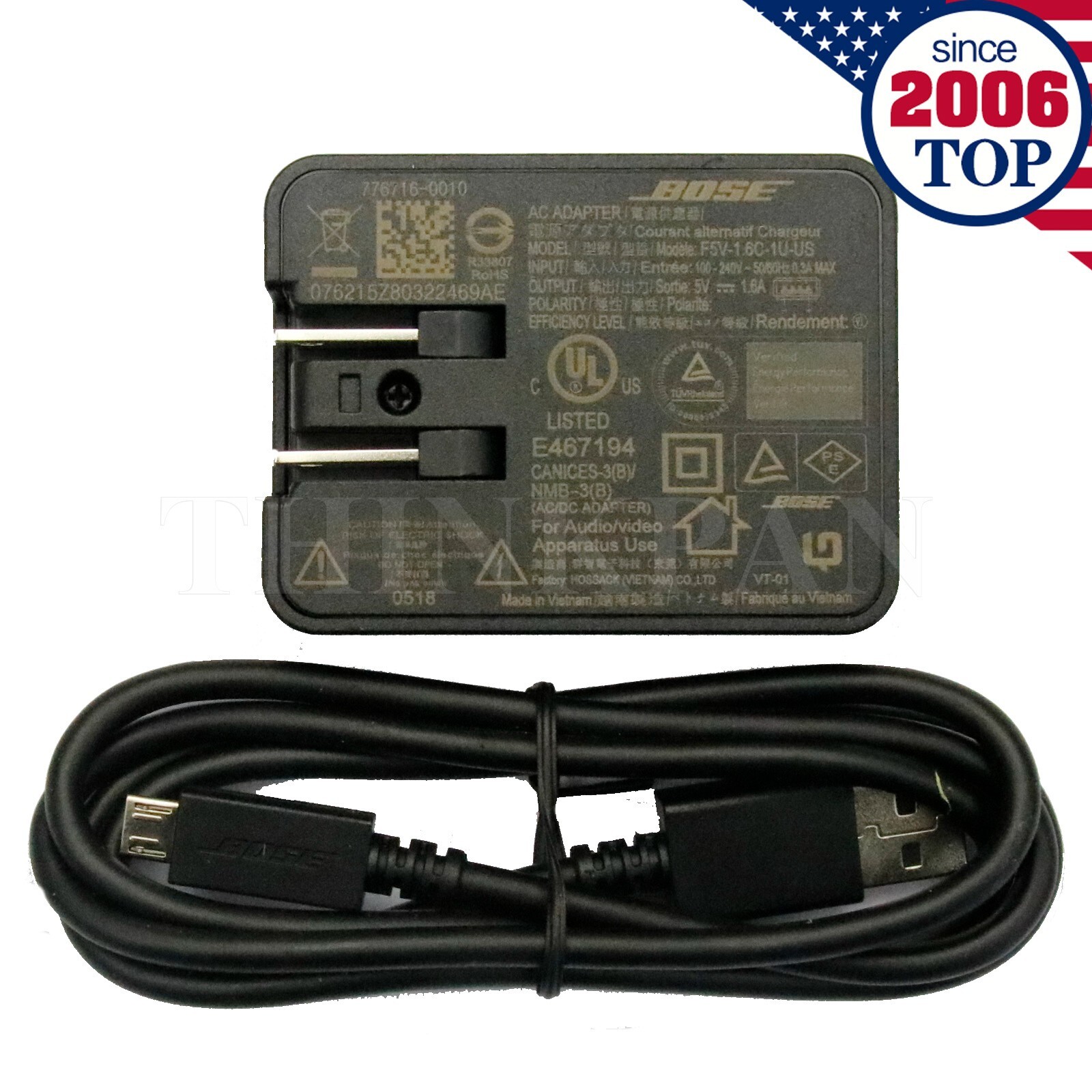 Bose SoundLink Mini II BLACK Charging Cradle 416912&Adapter 5V 1.6A