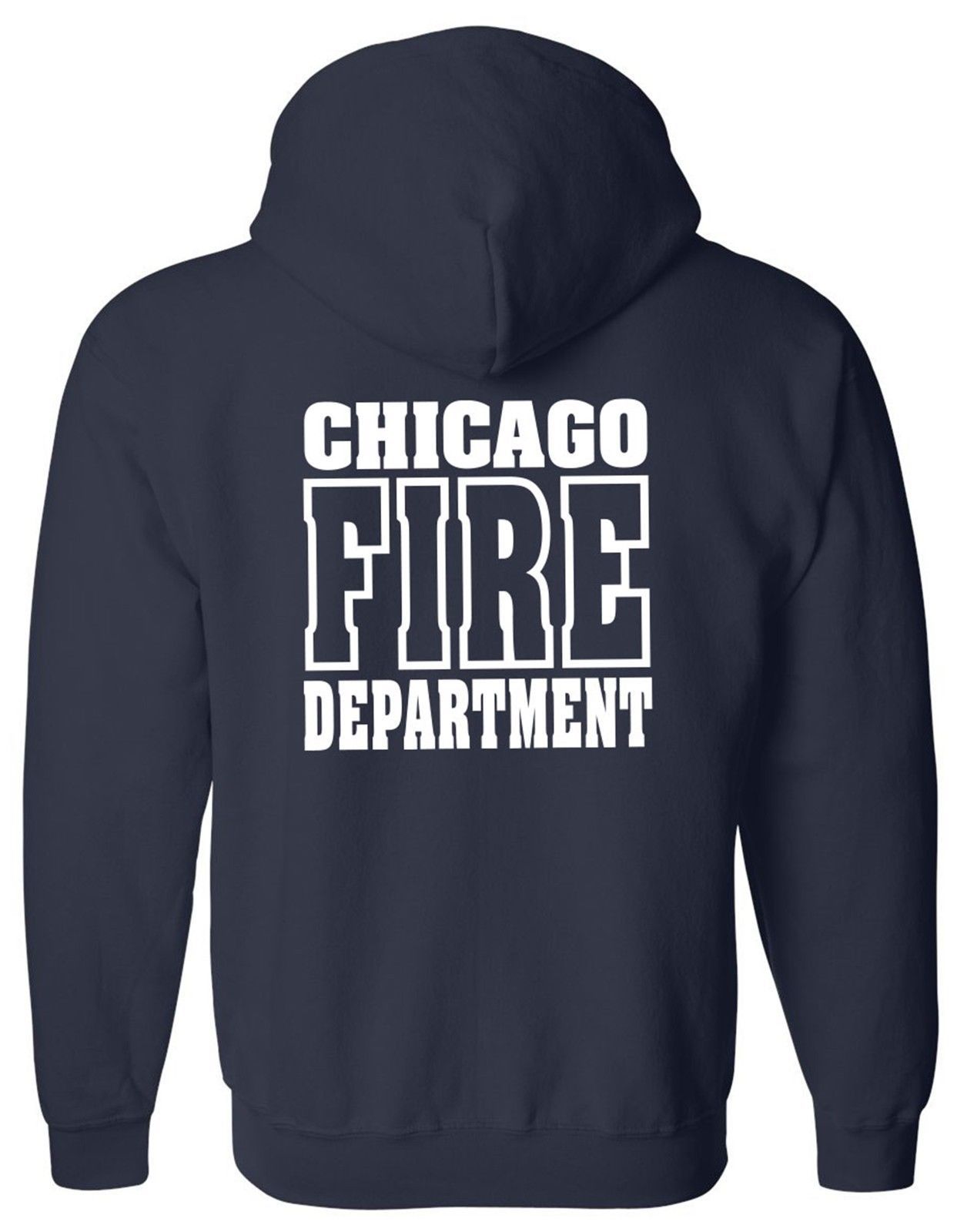 Chicago Fire Department 2-Sided Full Zip Job Hoodie As Seen On TV