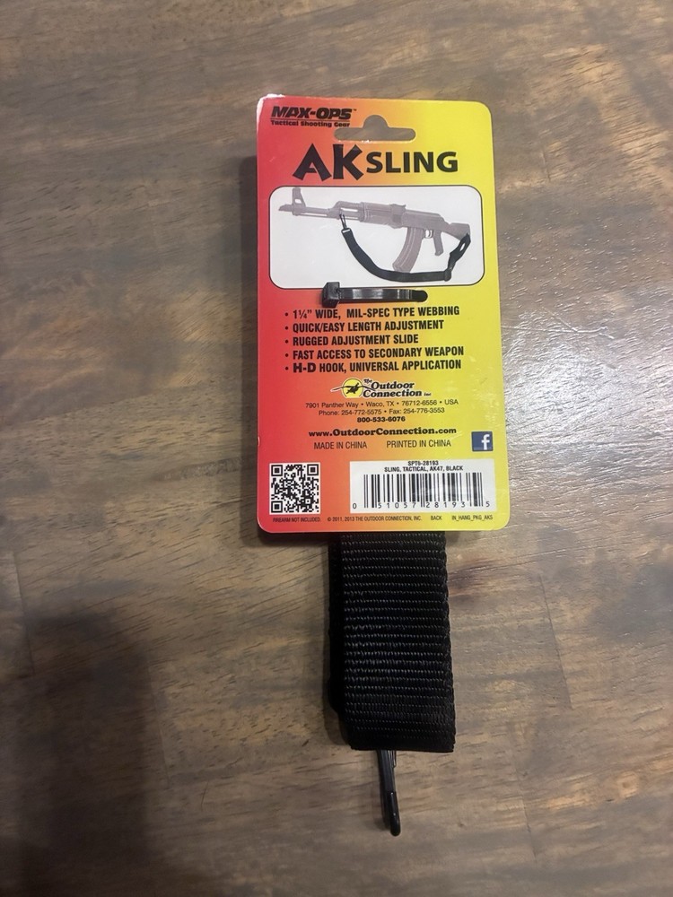 MAX-OPS AKStyle TACTICAL SLING TWO POINT BLACK