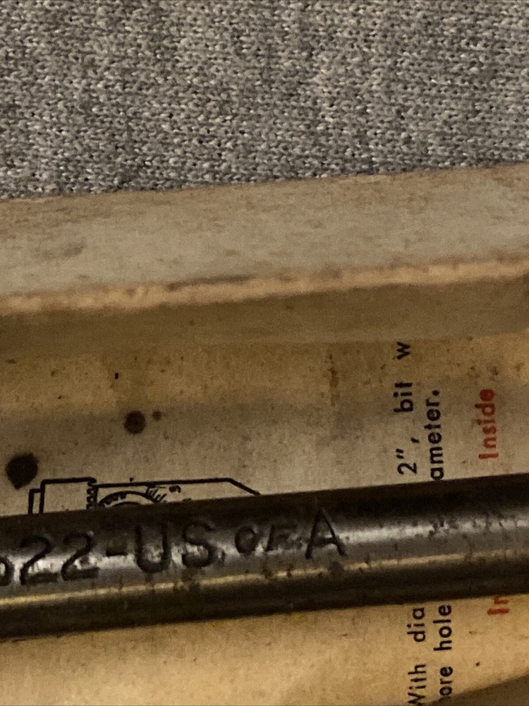 Vintage Irwin Micro Dial Expansive Bit no22 In Original Box With Instructions