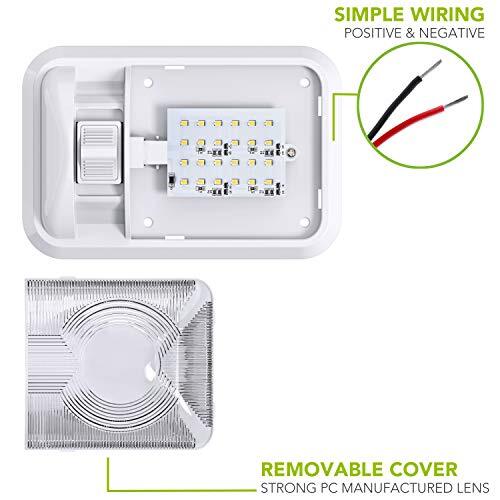 5 Pack 12V Led RV Ceiling Dome Light RV Interior Lighting for Trailer Camper wit
