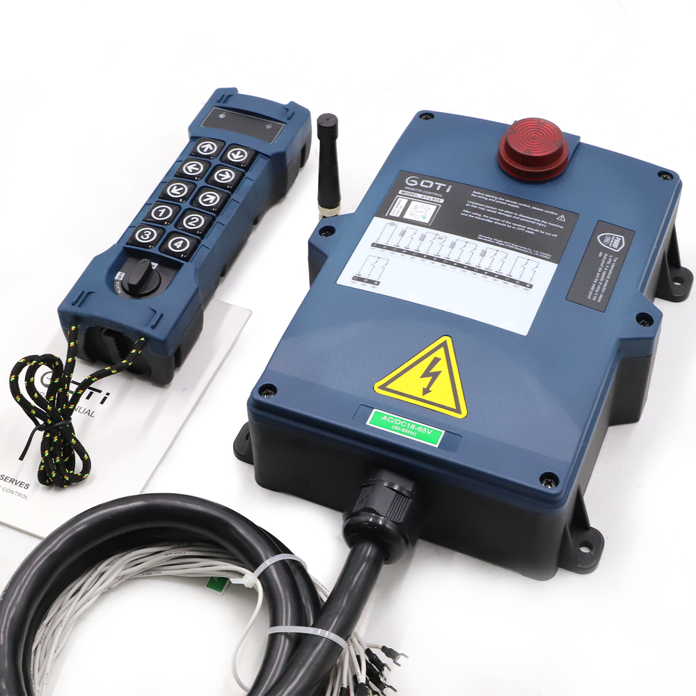 10 Keys Industrial Remote Control Wireless Crane Hoist Controller AC/DC65-440V