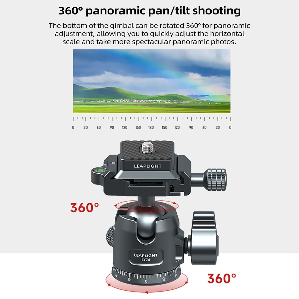 Tripod Ball Head Ballhead Mount Universal Rotating Ballhead Mount