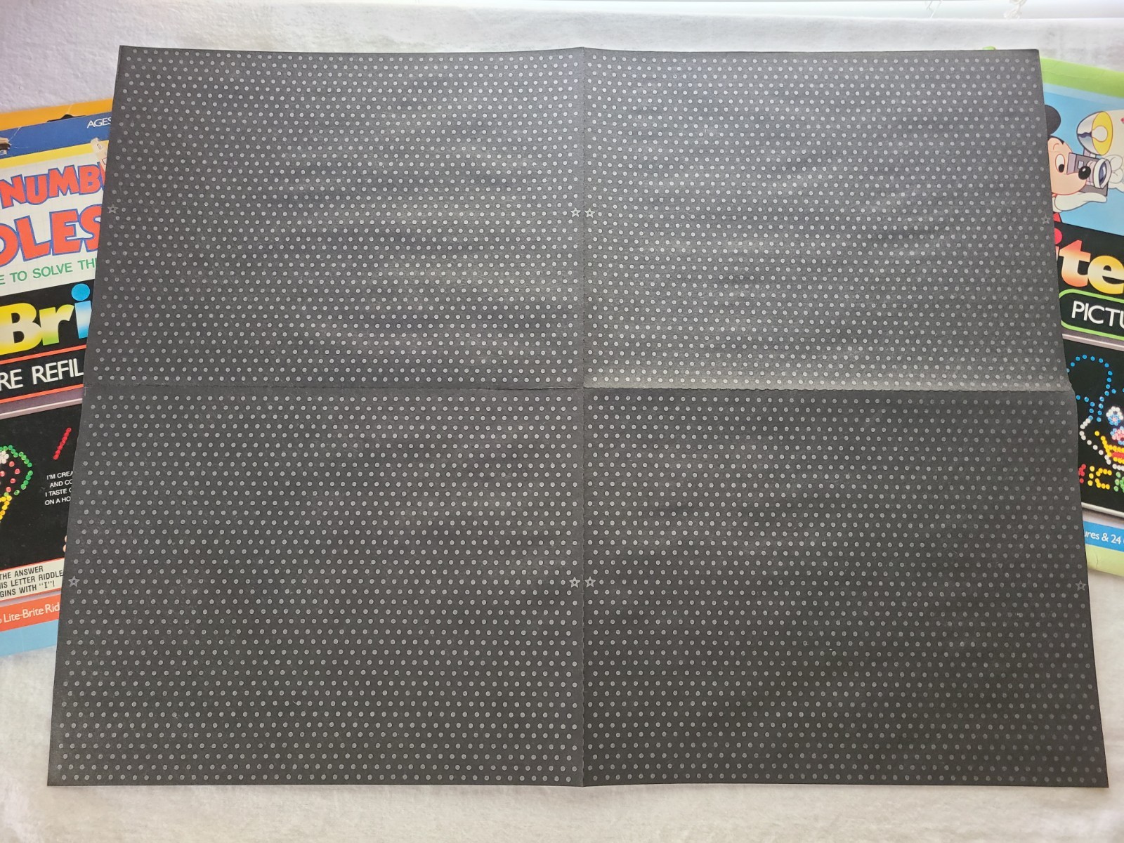 Lite Brite UNUSED BLANK Refill Pages Sheets Vintage LOT OF 9x12"