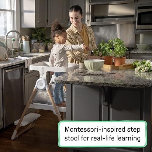 Table to Tower 2-in-1 Toddler Tower for Kitchen, Play Table & Step Stool,