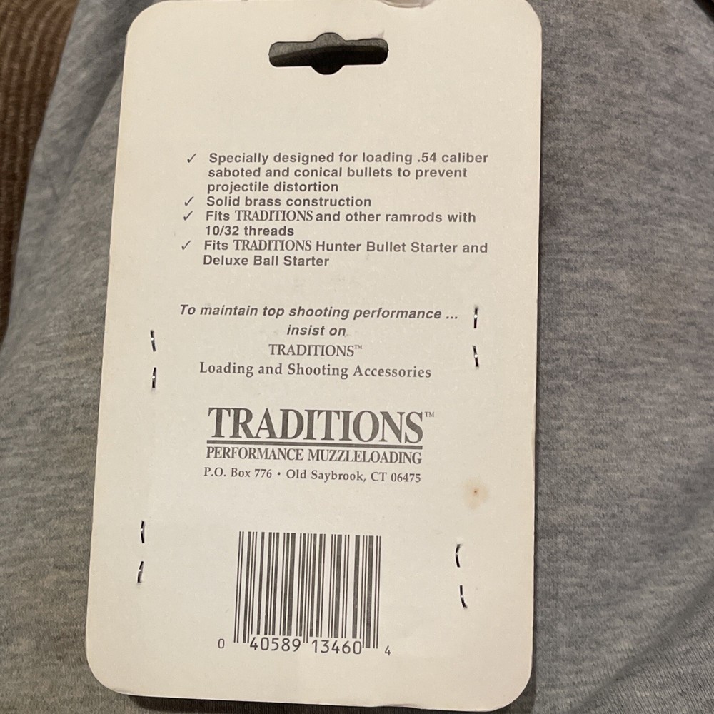 Traditions Ramrod Loading Tip For .54cal Saboted Bullets A1346