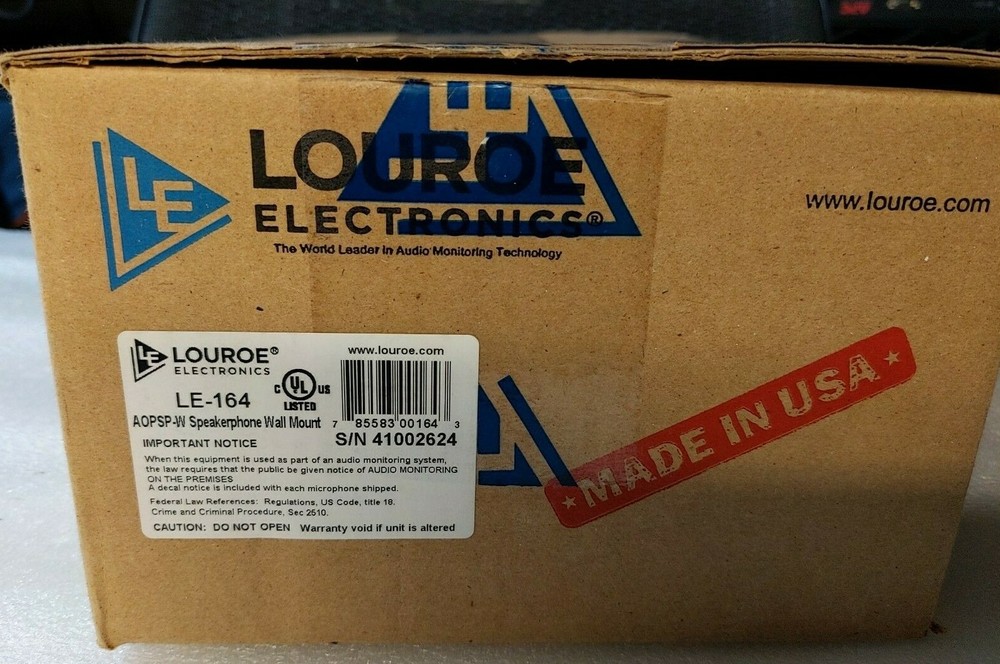 Speakerphone Module LouroeAOP-SP-W / LE-164 (2)-Way , Wall, Flush or Surface