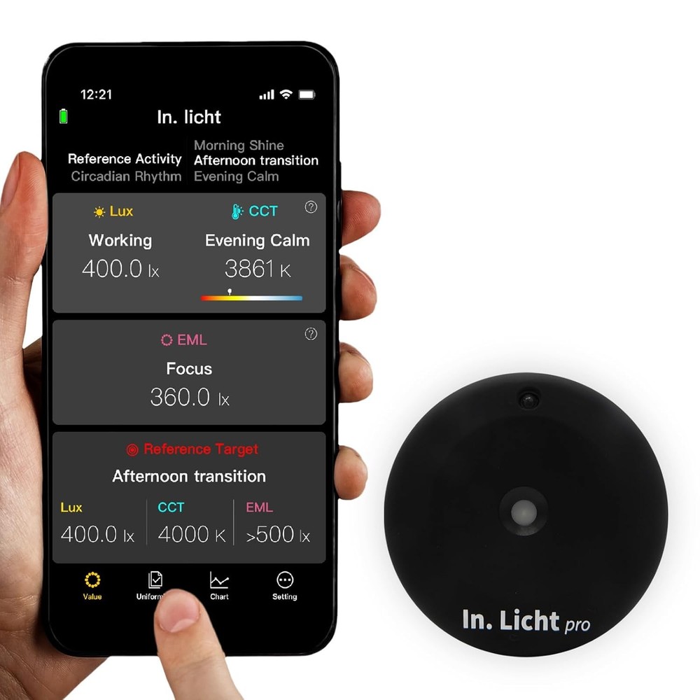 Light Meter Sensor Lux Lumens CCT Tool