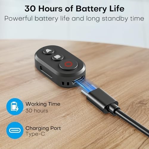 Bluetooth Remote Controller for DJI Osmo Action 360/6/5 Pro/4, Wireless Remote w