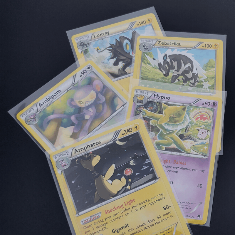 5000 CBG Premium Easy Glide Notched Easy Load THICK Card Soft Sleeves 🔥 🔥