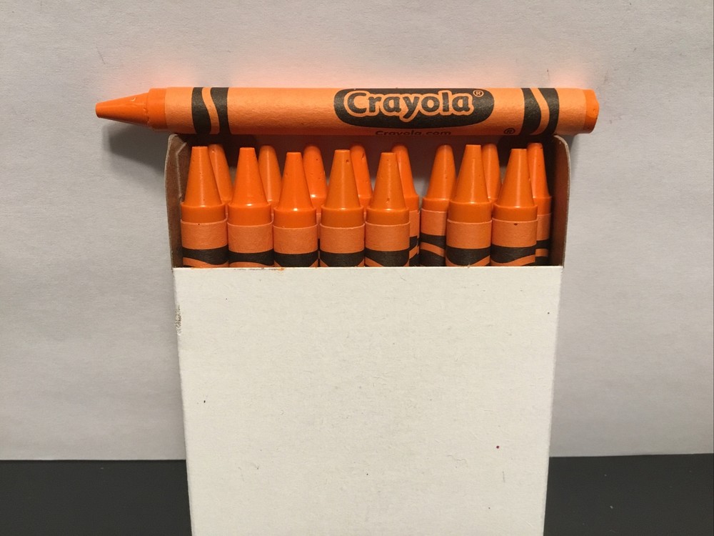 (16) Crayola Crayons (orange) BULK
