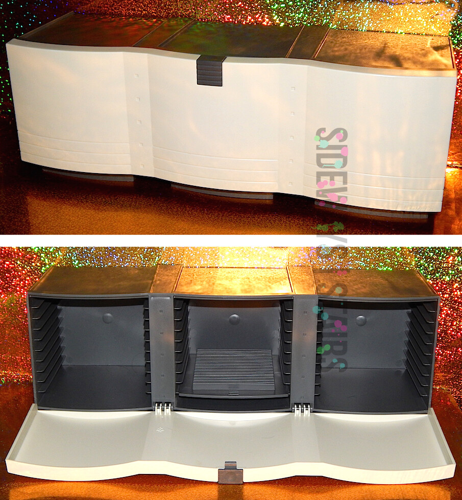 FELLOWES MULTI MEDIA STORAGE CABINET cd floppy disk cd-rom ps1 dreamcast vintage