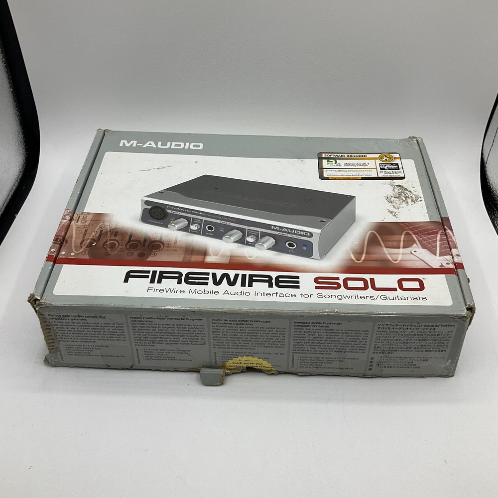 M-Audio FireWire Solo Recording Interface with Cords