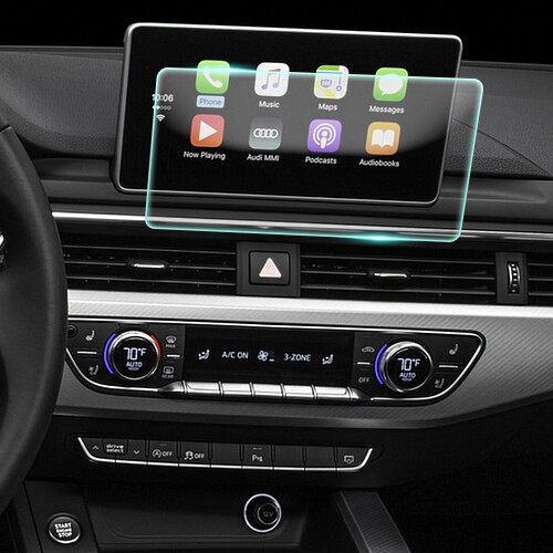 Crystal Clear Screen Protector for 2017 Audi A4 Vehicle Navigation