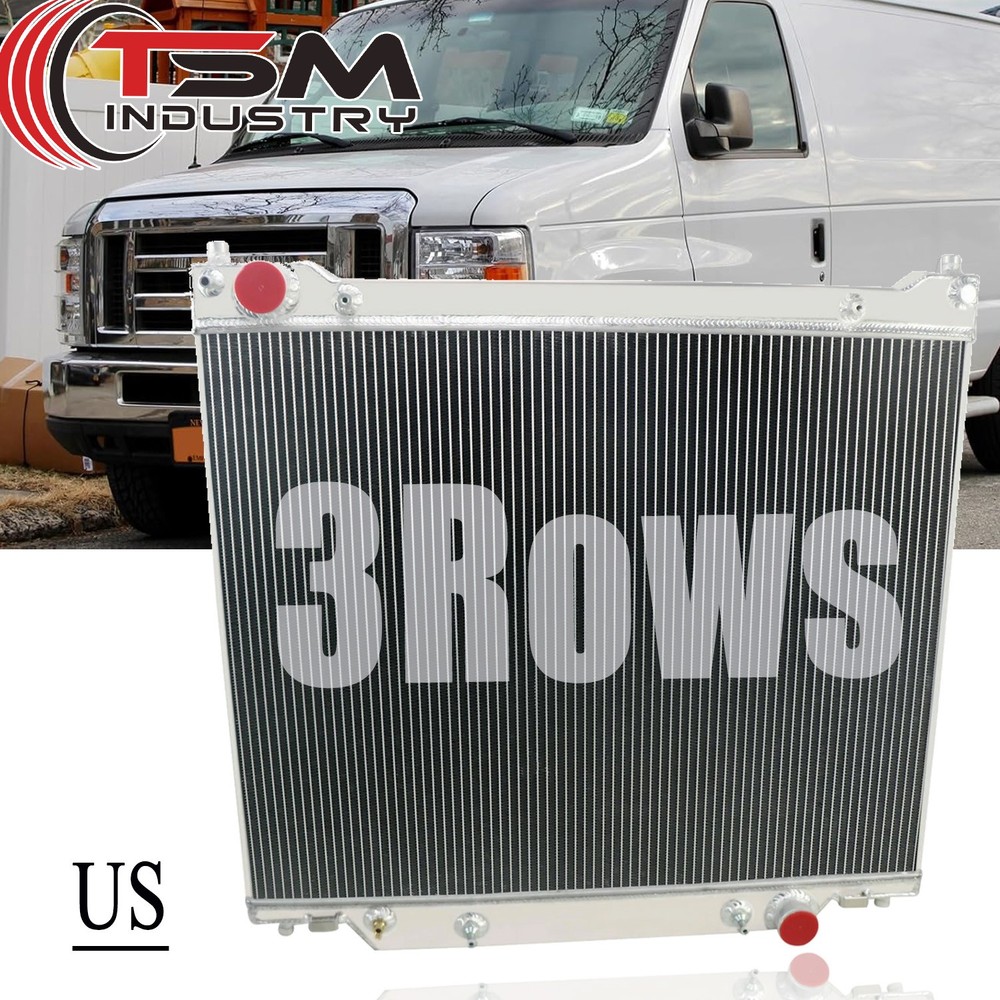 3 ROW Radiator For 1997-2014 Ford E-150 E-250 E350 E450 E550 5.4 V8 7.3 6.8 V10