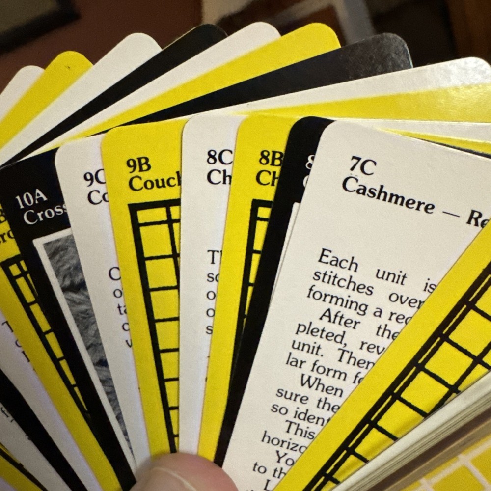 Needlepoint Cheat Index With Stitch Visuals Great Resource Index. RARE