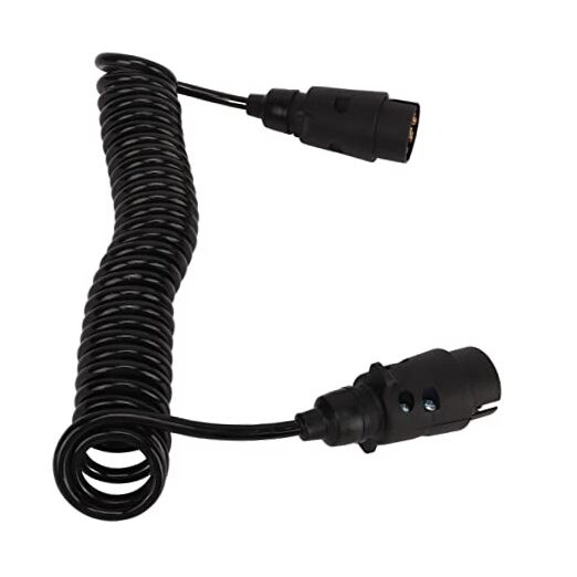 12.8ft Trailer 7 Core Coiled Cable Flexible Retracted Stable Connection