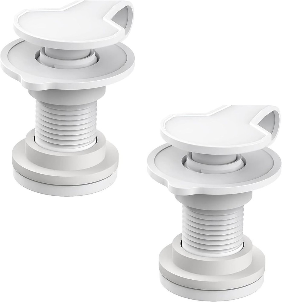 2-Pack Cooler Drain Plug Set – Triple Snap, Replaceable Cover, Fits Rubbermaid,
