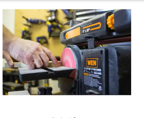 Belt And Disc Sander Corded Workshop Bench Sanding Machine With Cast Iron Base