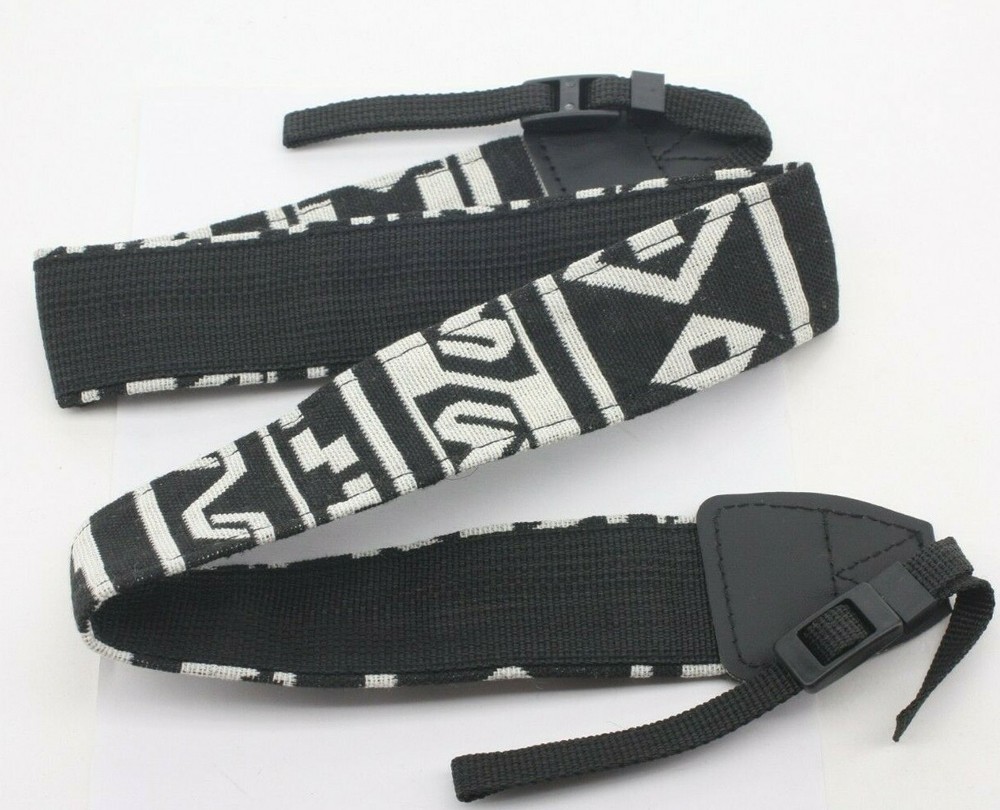 ~1 1/2" Wide "Hippie" Camera Strap with 3/8" Webbing Adjustable ~29-48" NEW E38D