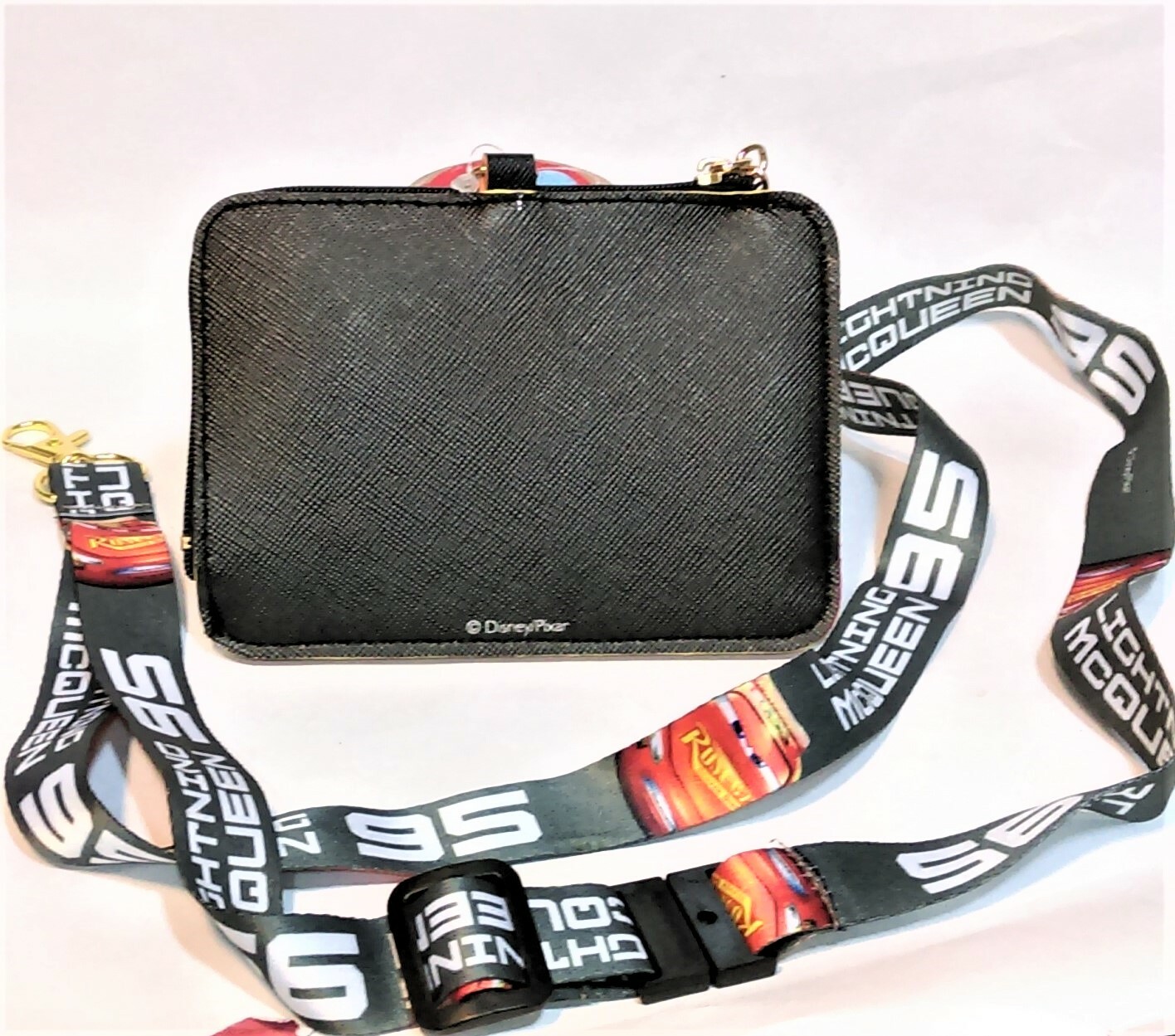 Car Lightning Mcqueen Coin Purse Card Holder Case Wallet Pouch Bag Lanyard