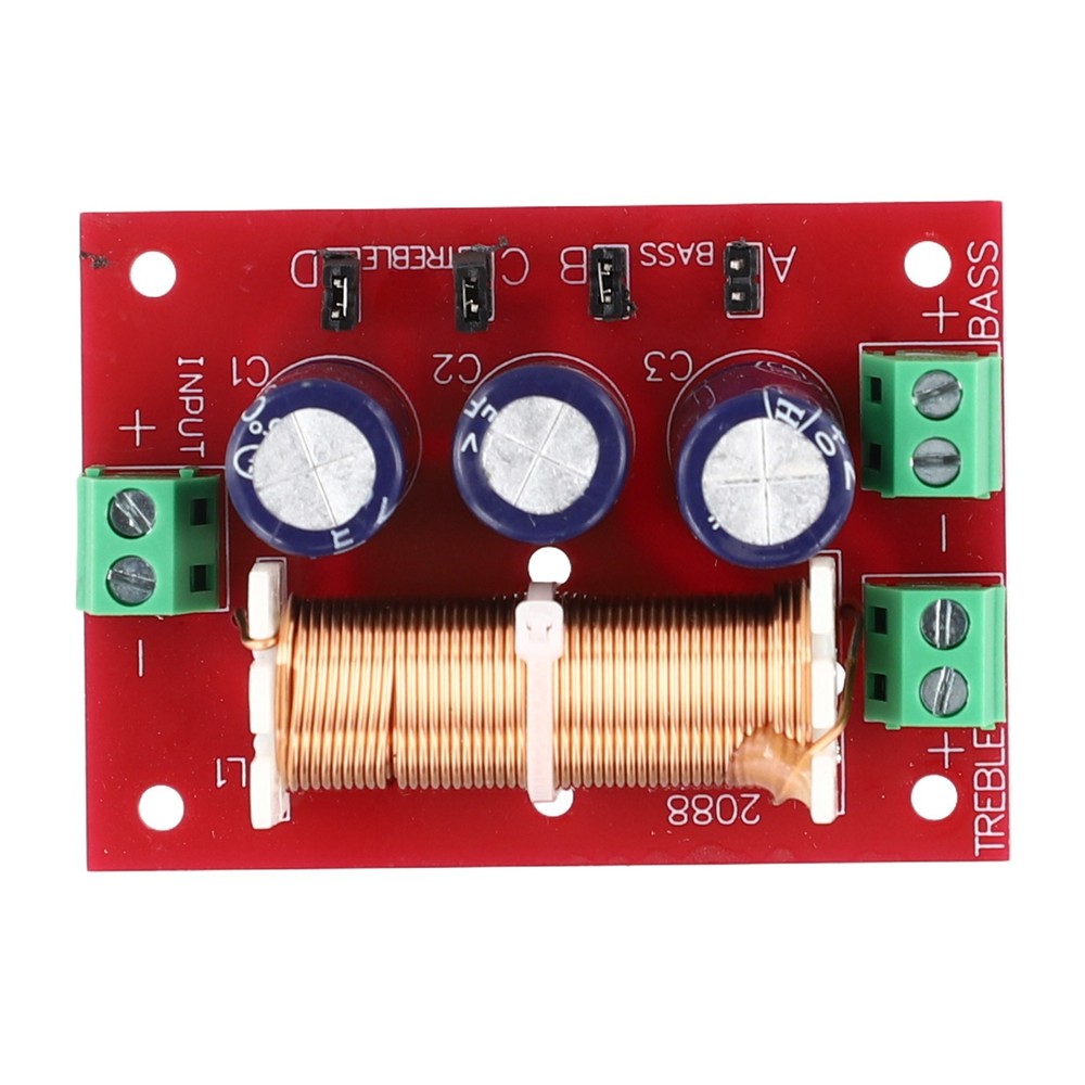 1pc 400W 2 Way Audio Adjustment Bass Speaker Crossover Filter Frequency Divider