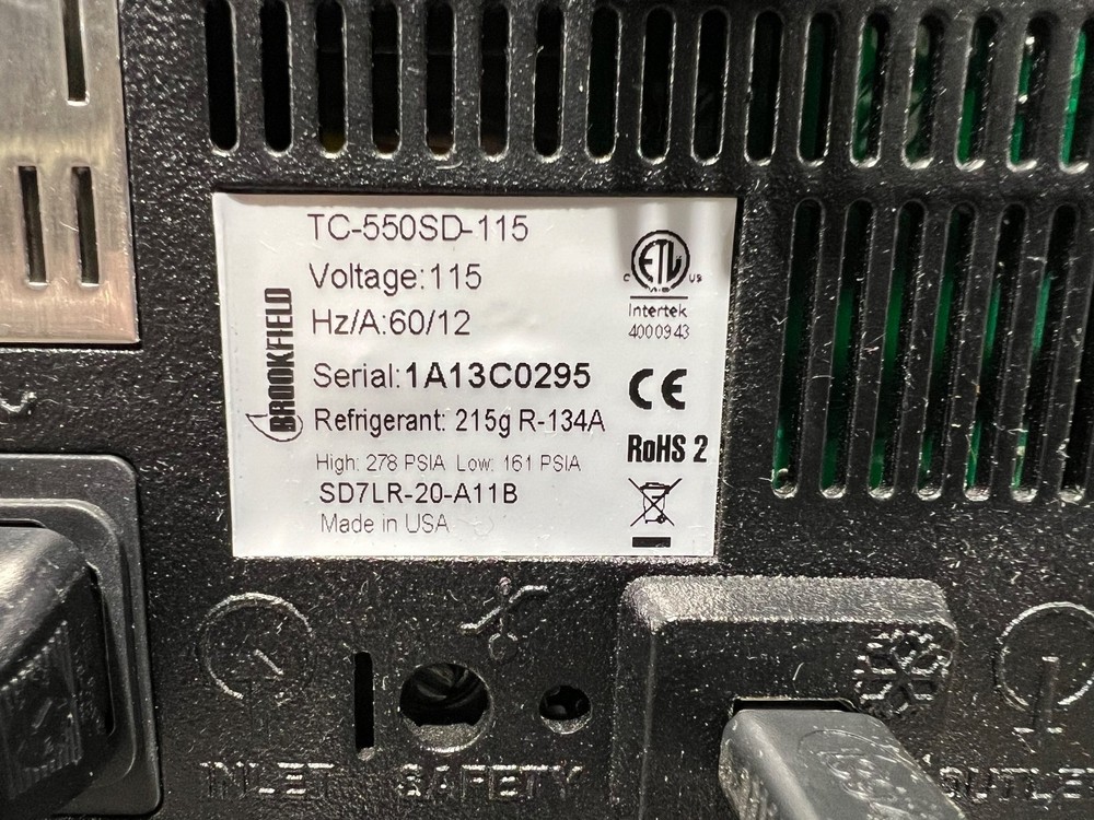 Brookfield TC-550SD Refrigerated Circulating Water Bath with Digital Controller